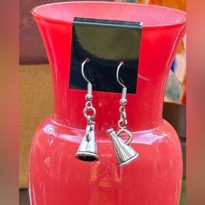 Silver Megaphone Earrings - NWT